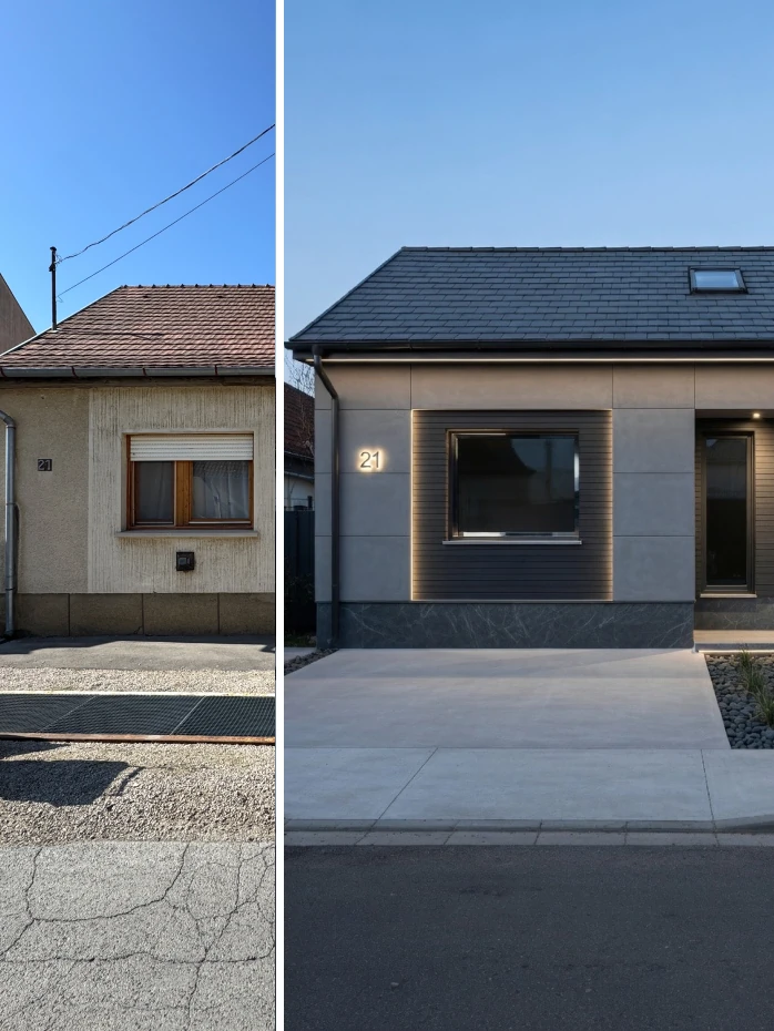 AI exterior redesign with Renova AI